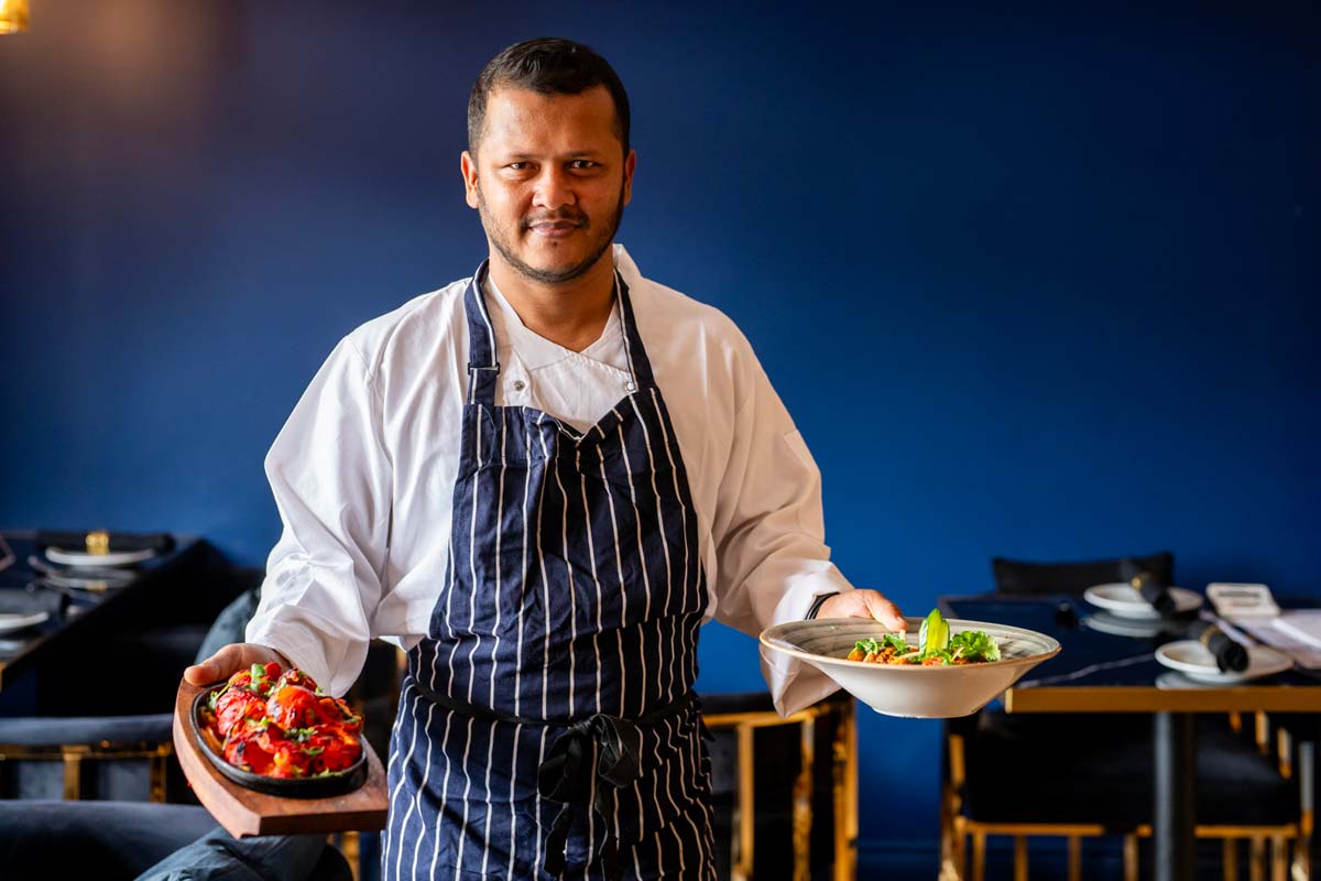 Chef's freshly prepared dishes