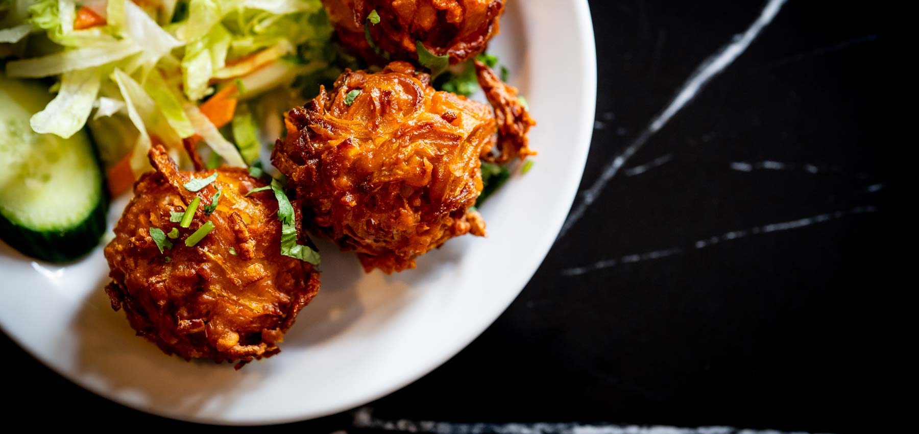 Our fresh Onion Bhajis